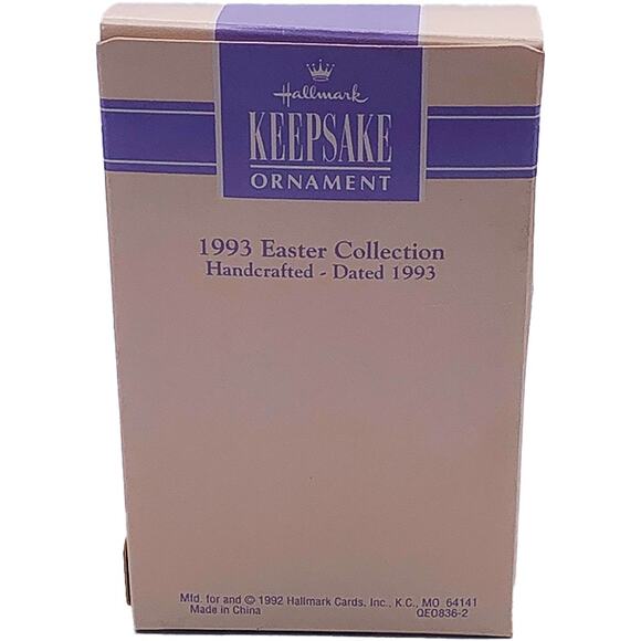 1993 Hallmark Keepsake Easter Beautiful Memories Photo Holder Ornament in Box - Picture 6 of 6